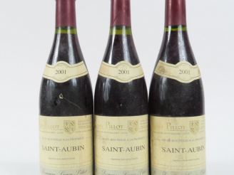 Vente aux enchères 3 BOUTEILLES SAINT AUBIN LAMY PILLOT - 2001