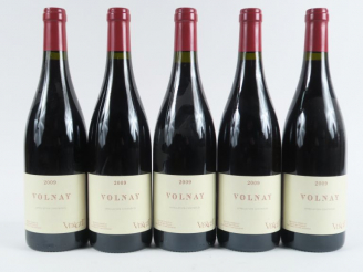 Vente aux enchères 5 BOUTEILLES VOLNAY DOMAINE VERGET - 2009