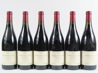 Vente aux enchères 6 BOUTEILLES POMMARD 1er CRU 'RUGIENS' DOMAINE VERGET - 2009