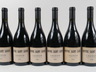 Vente aux enchères 6 BOUTEILLES LAUDUN CÔTES DU RHÔNE ROUVRE ST LEGER - 2009
