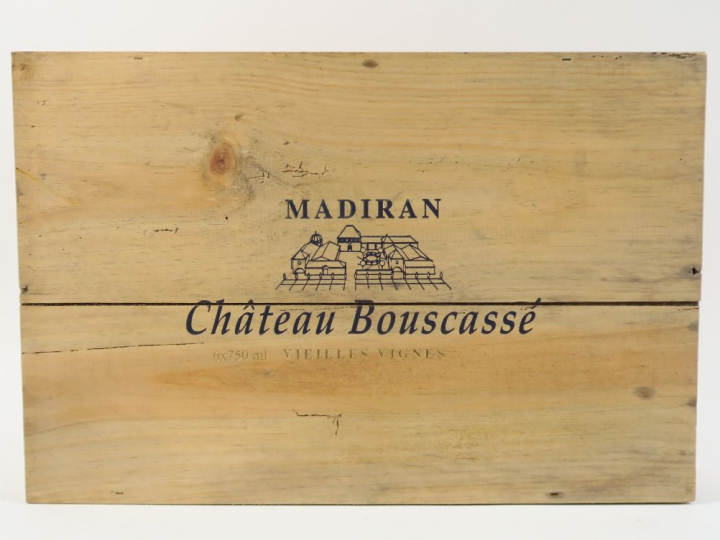6 BOUTEILLES CHÂTEAU BOUSCASSE 'VIEILLES VIGNES' MADIRAN - 2001 - CBO
