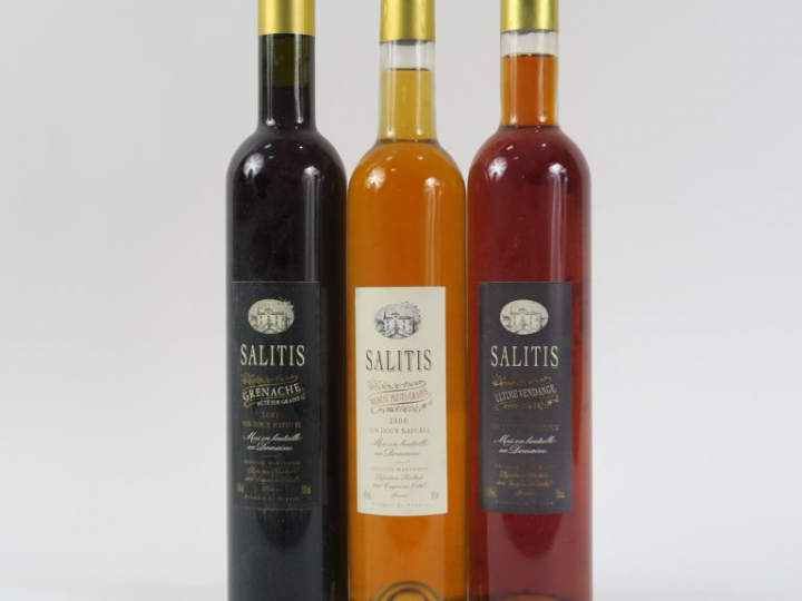 3 BOUTEILLES (50 CL) VIN DE PAYS D'OC SALITIS : 1 ULTIME VENDANGE 1999