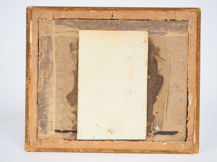 Eugène CICERI. "Ballade autour du lac". Aquarelle signée en bas à droi