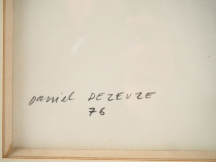 Daniel DEZEUZE. "Sans titre". Dessin à la mine de plomb sur papier.  S