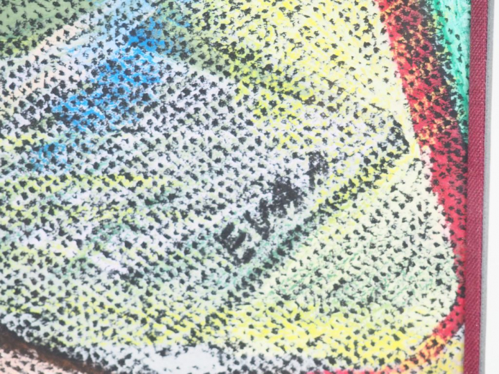 EVA ARLANDIS. "Engin, espatial". Dessin au crayon gras signé en bas à 