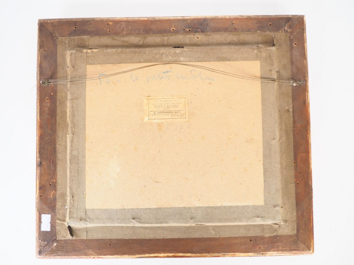 Ecole bretonne Xxème. "Marine". Pastel signé en bas à droite. Dim. 22,