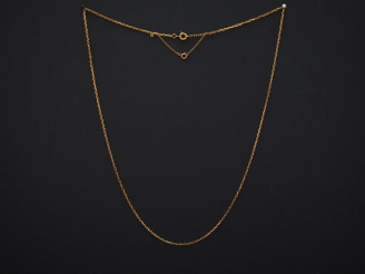 Vente aux enchères Chaine en or jaune, maille forçat. Long. 54 cm Poids. 5,89 g