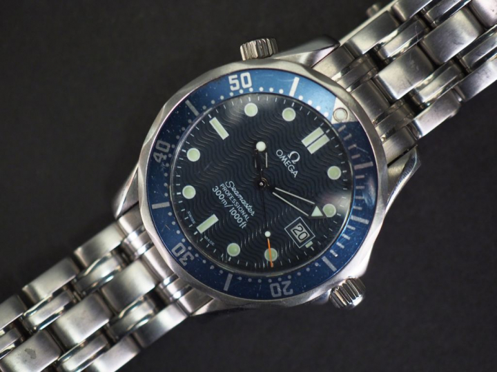 	OMEGA, Seamaster professional 300m.  Montre bracelet de plongée en ac