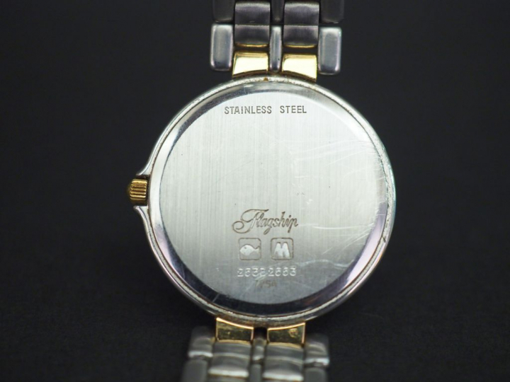 	LONGINES, Flagship Montre bracelet en acier et métal doré. Cadran ron