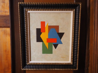 Vente aux enchères Michael AYRTON. "Non objective". Huile sur toile marouflée sur panneau