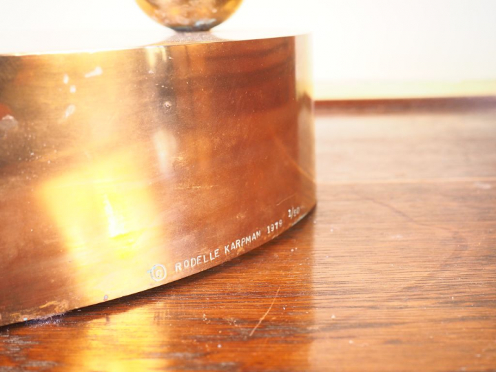 Rodelle KARPMAN.  "Danseuse". Sculpture en bronze signée et numérotée 