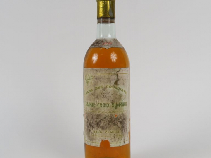 1 BOUTEILLE CLOS DES COULINATS STE CROIX DU MONT - 1959 - LB/EA