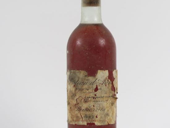 1 BOUTEILLE CHÂTEAU D'ARCHE CC SAUTERNES - 1962 - BG/ETA