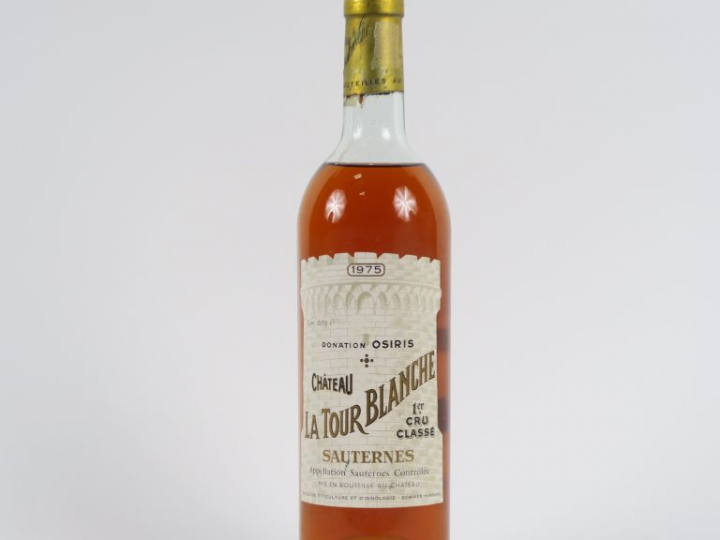 1 BOUTEILLE CHÂTEAU LA TOUR BLANCHE 1er CC SAUTERNES - 1975 - HEP/CAPS