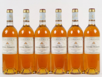 Vente aux enchères 6 BOUTEILLES CHÂTEAU LAFAURIE PEYRAGUEY 1er CC SAUTERNES - 1988 - CBO 