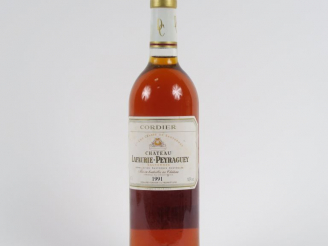 Vente aux enchères 1 BOUTEILLE CHÂTEAU LAFAURIE PEYRAGUEY 1er CC SAUTERNES - 1991