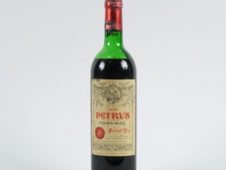 Vente aux enchères 1 BOUTEILLE PETRUS POMEROL - 1976 - BEP/ELS/CAPS CORRODÉE