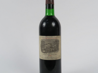 Vente aux enchères 1 BOUTEILLE CHÂTEAU LAFITE ROTHSCHILD 1er GCC PAUILLAC - 1978 - LB/ELS