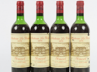 Vente aux enchères 4 BOUTEILLES CHÂTEAU LA POINTE POMEROL - 1978 - HEP