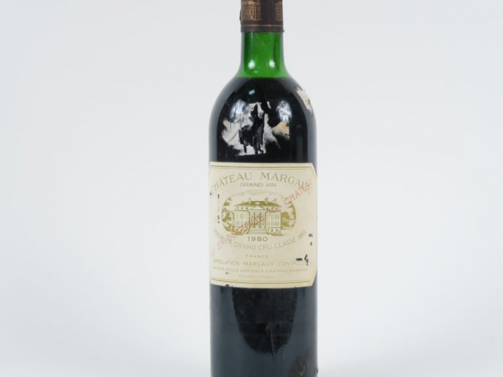 1 BOUTEILLE CHÂTEAU MARGAUX 1er GCC MARGAUX - 1980 - LB-HEP/ETLA