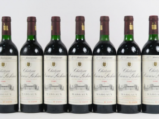 Vente aux enchères 7 BOUTEILLES CHÂTEAU PRIEURE LICHINE GCC MARGAUX - 1986 - BG
