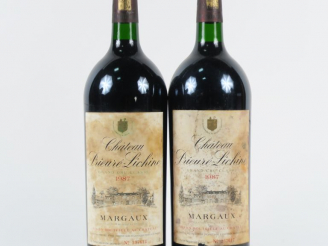Vente aux enchères 2 MAGNUMS CHÂTEAU PRIEURE LICHINE GCC MARGAUX - 1987 - EF