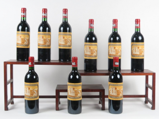 Vente aux enchères 9 BOUTEILLES CHÂTEAU DUCRU BEAUCAILLOU GCC ST JULIEN - 1987 - BG
