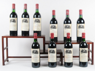 Vente aux enchères 10 BOUTEILLES CHÂTEAU L'EVANGILE POMEROL - 1987 - CBO - 5 BG/5 LB