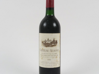 Vente aux enchères 1 BOUTEILLE CHÂTEAU AUSONE 1er GCC ST EMILION - 1988 - BG/ETLT