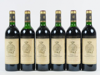 Vente aux enchères 6 BOUTEILLES CHÂTEAU GRUAUD LAROSE GCC ST JULIEN - 1988 - CBO - 3 BG/1