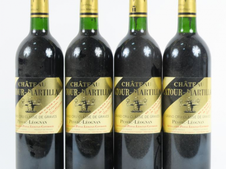 4 BOUTEILLES CHÂTEAU LATOUR MARTILLAC GCC GRAVES - 1995 - BG