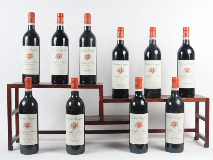 10 BOUTEILLES CHÂTEAU POUJEAUX MOULIS - 2003