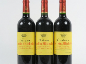 Vente aux enchères 3 BOUTEILLES CHÂTEAU CORBIN MICHOTTE GCC ST EMILION - 2011