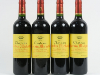 Vente aux enchères 4 BOUTEILLES CHÂTEAU CORBIN MICHOTTE GCC ST EMILION - 2011