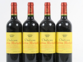 Vente aux enchères 4 BOUTEILLES CHÂTEAU CORBIN MICHOTTE GCC ST EMILION - 2011