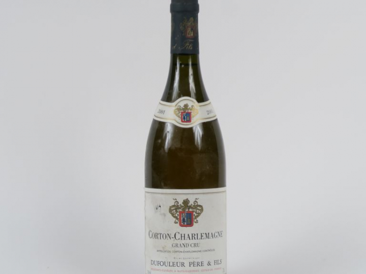 1 BOUTEILLE CORTON CHARLEMAGNE GC DUFOULEUR PÈRE   FILS - 2001