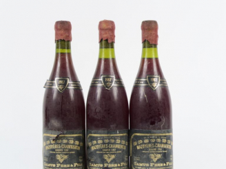 Vente aux enchères 3 BOUTEILLES MAZOYERES CHAMBERTIN GC CAMUS PÈRE   FILS - 1987 - CAPS C