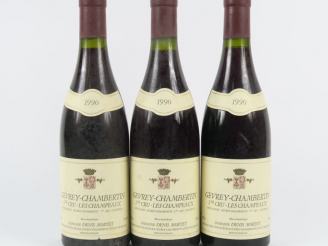 Vente aux enchères 3 BOUTEILLES GEVREY CHAMBERTIN 1er CRU 'LES CHAMPEAUX' DOMAINE DENIS M