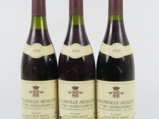 Vente aux enchères 3 BOUTEILLES CHAMBOLLE MUSIGNY 1er CRU 'LES BEAUX MONTS' DOMAINE DENIS