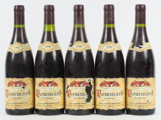 Vente aux enchères 5 BOUTEILLES POMMARD 'LA PLATIERE' ALAIN COCHE BIZOUARD - 1990 - 1 EA/