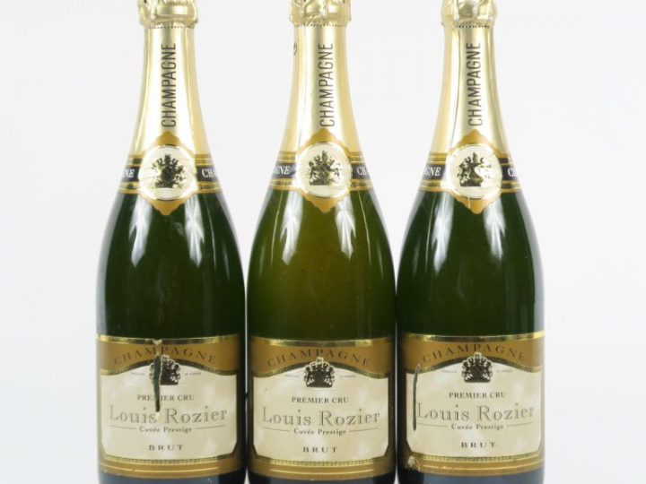 3 BOUTEILLES CHAMPAGNE LOUIS ROZIER 1er CRU