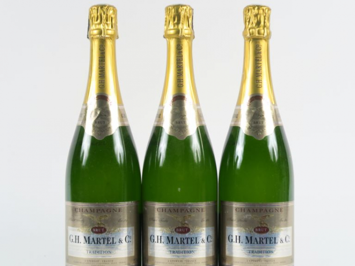 3 BOUTEILLES CHAMPAGNE MARTELL 'TRADITION'