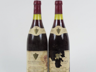 Vente aux enchères 2 BOUTEILLES CROZES HERMITAGE CAVE DE TAIN L'HERMITAGE - 1982