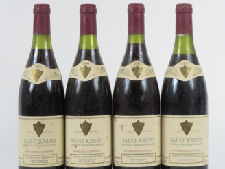 Vente aux enchères 4 BOUTEILLES SAINT JOSEPH CAVE DE TAIN L'HERMITAGE - 1986