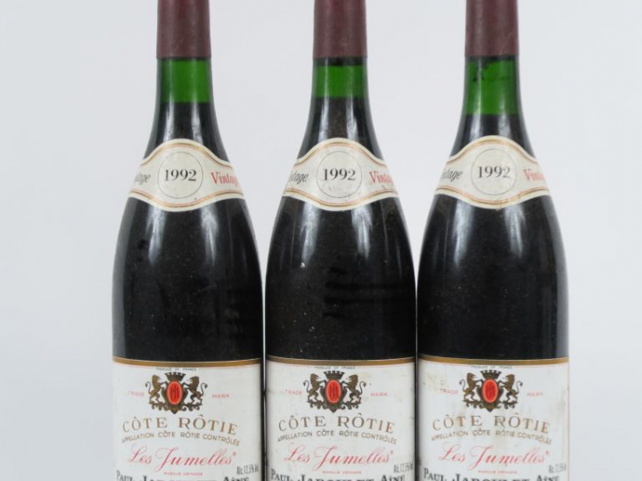 3 BOUTEILLES CÔTE ROTIE 'LES JUMELLES' PAUL JABOULET AINE - 1992