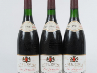 Vente aux enchères 3 BOUTEILLES CÔTE ROTIE 'LES JUMELLES' PAUL JABOULET AINE - 1992