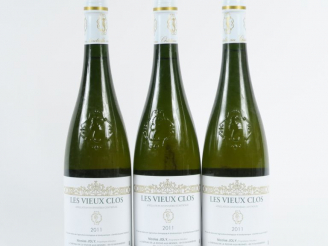 Vente aux enchères 3 BOUTEILLES SAVENNIERES 'LES VIEUX CLOS' NICOLAS JOLY - 2011