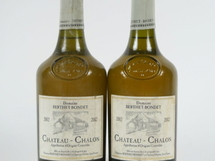 2 BOUTEILLES CHÂTEAU CHALON DOMAINE BERTHET BONDET - 2002