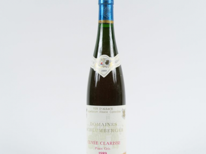 1 BOUTEILLE PINOT GRIS 'CUVÉE CLARISSE' DOMAINES SCHLUMBERGER - 1989