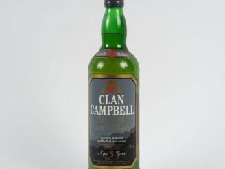 Vente aux enchères 1 BOUTEILLE WHISKY CLAN CAMPBELL 5 ANS